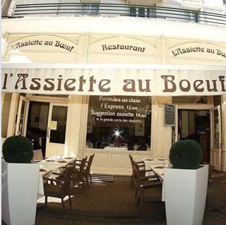 Devanture restaurant viande franchisé L'assiette au Boeuf