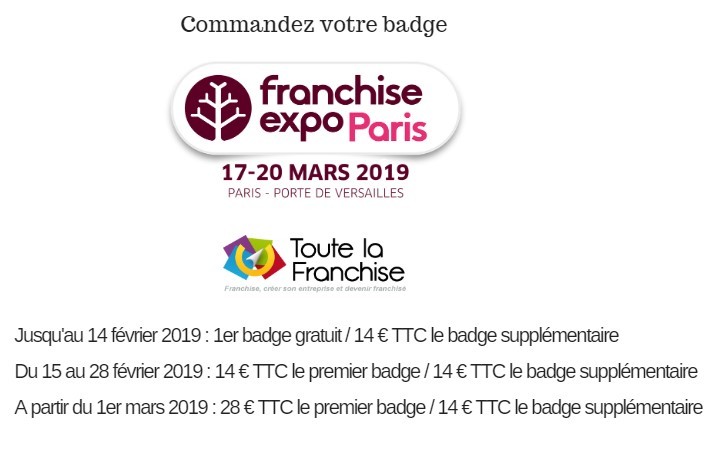 Badge Franchise Expo Paris 2019