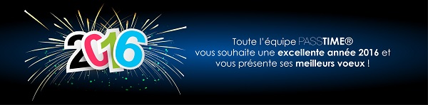 PASSTIME vous souhaite une joyeuse année 2016