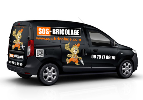Camion de la franchise SOS Bricolage